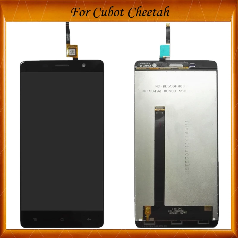 

100% Working Well White Black Gold color For Cubot Cheetah LCD Display+Touch Screen Digitizer Assembly Replacement