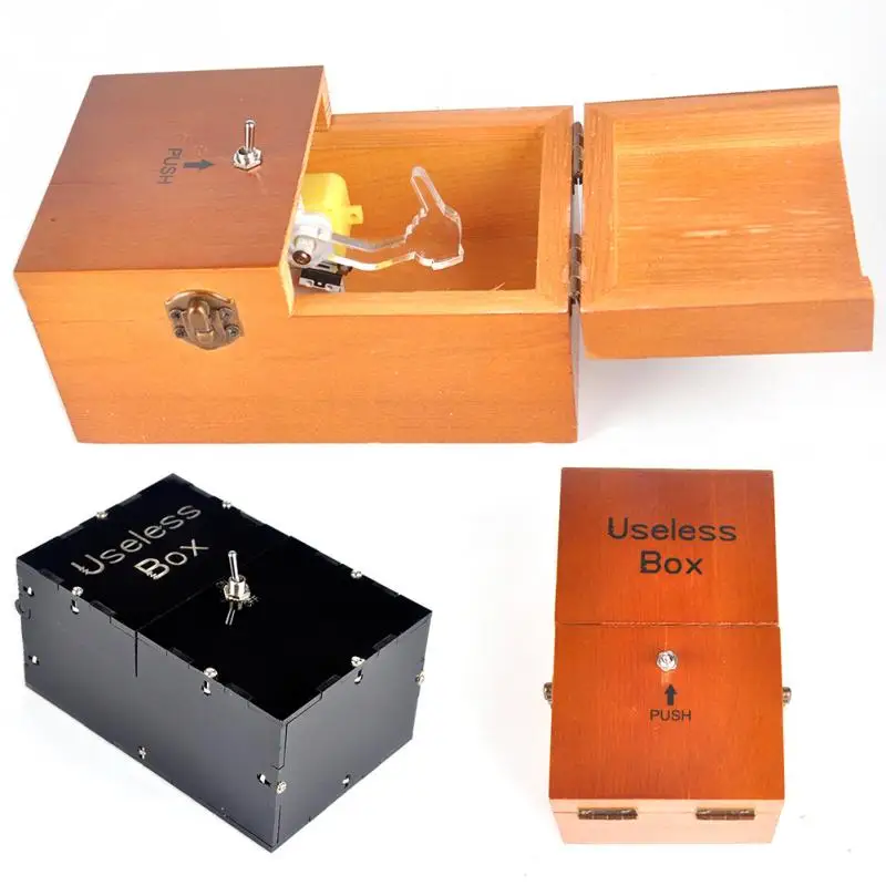 Creative adult Tricky toys Useless box For gifts Fun party toys novel Wooden toysin Gags