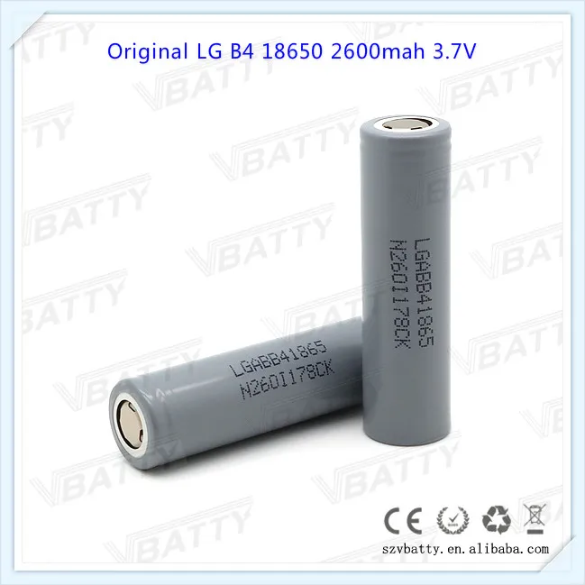 Для LG B4 18650 3,7 V 2600 mAh аккумуляторная батарея для LG 2600(ABB4) литий-ионная батарея промышленного использования(1 шт