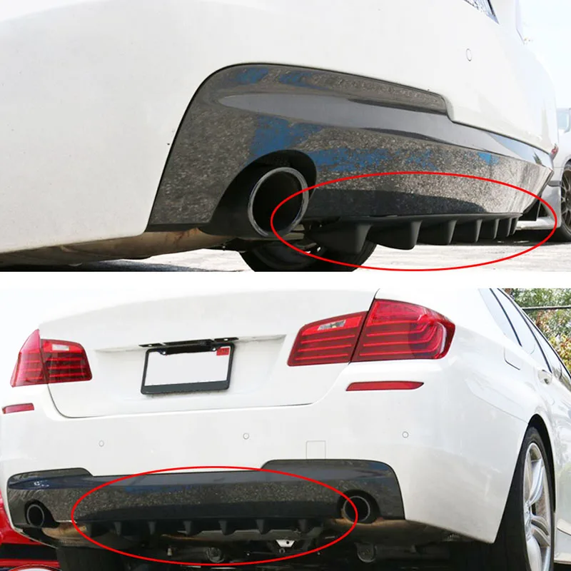 Автомобильный задний бампер для губ плавник из АБС-пластика с изображением акулы для Audi Q3 Q5 SQ5 Q7 A1 A3 A4 A4L A5 A6 A6L A7 A8 S5 S6 S7 я Ах A6 A5 Q7