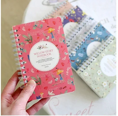 

New Arrival Korean Creative Kawaii Diary Coil Loose-leaf Notebook Blank Sketchbook Daily Weekly Planner