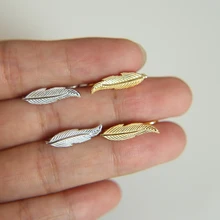 Подлинный штамп 925 стерлингового серебра альпиниста развертки перо Серебряные серьги