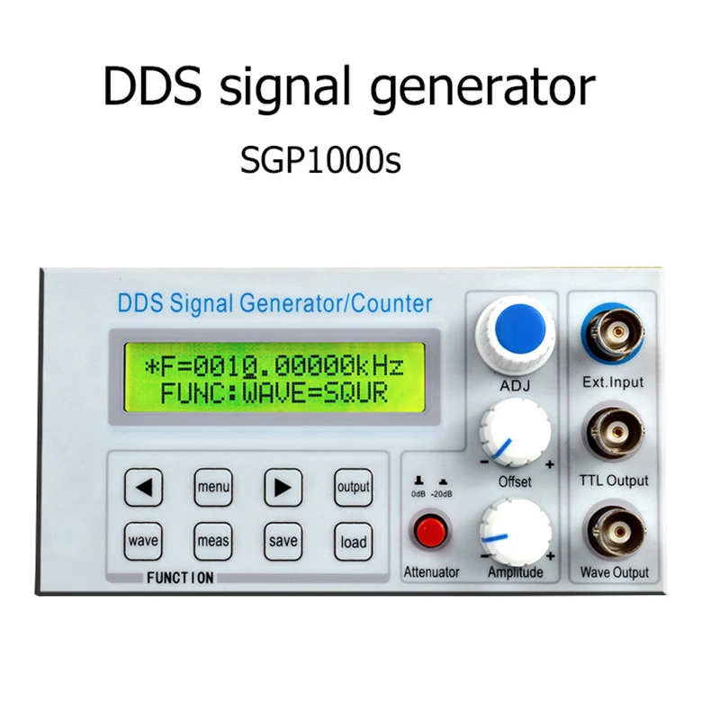 

SGP1000S embedded panel type DDS function signal generator / teaching instrument signal source frequency counter