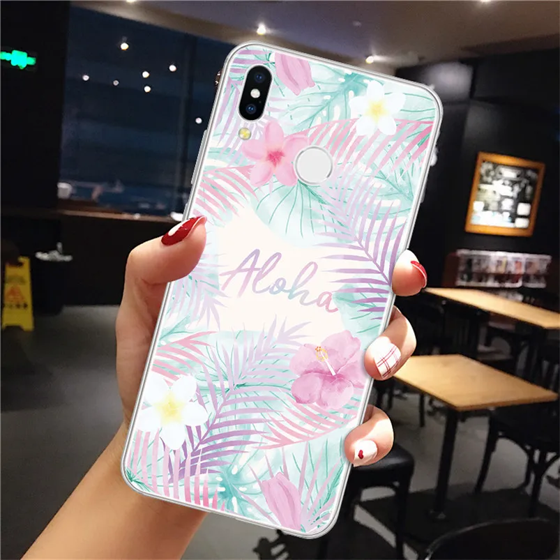 

For Coque Huawei P20 Lite P30 P8 P9 P10 Plus Mate 9 10 20 Pro Mini 2017 P Smart Z Plus 2019 For Huawei P30 Pro Flowers TPU Case