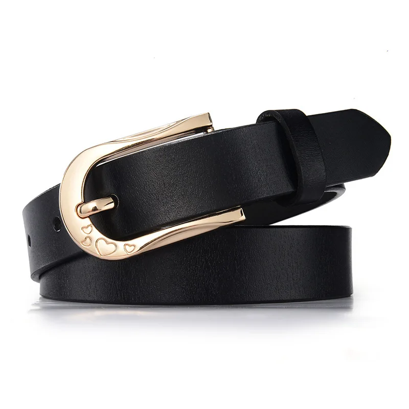 

High Quality Casual Fashion Gift Multicolor Optional Luxury Leather Belt Pin Buckle Jeans Belts Women 2018