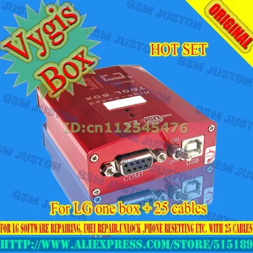Vygis Box For Lg Software Repairing Imei Repair Unlock Phone Resetting Etc With 25 Cables Phone Ce Box Projectorphone Things Aliexpress