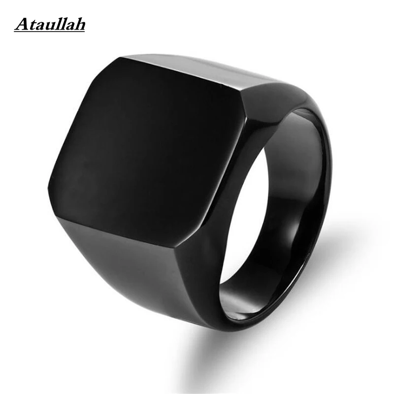 

Ataullah Fashion Black Gold Silver Stainless Steel irregular Rings For Male Friendship Men Ring Simple Jewelry Ring RWD7-106-1