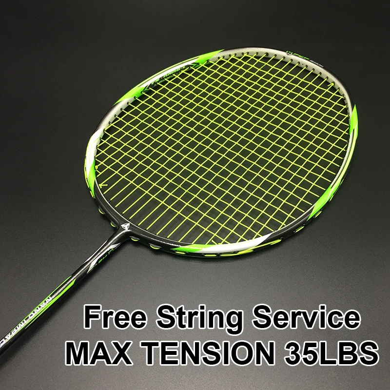 ESPER raqueta de bádminton raqueta ligera de alta calidad de fibra de Max tensión 35LBS profesional con cuerda y regalos