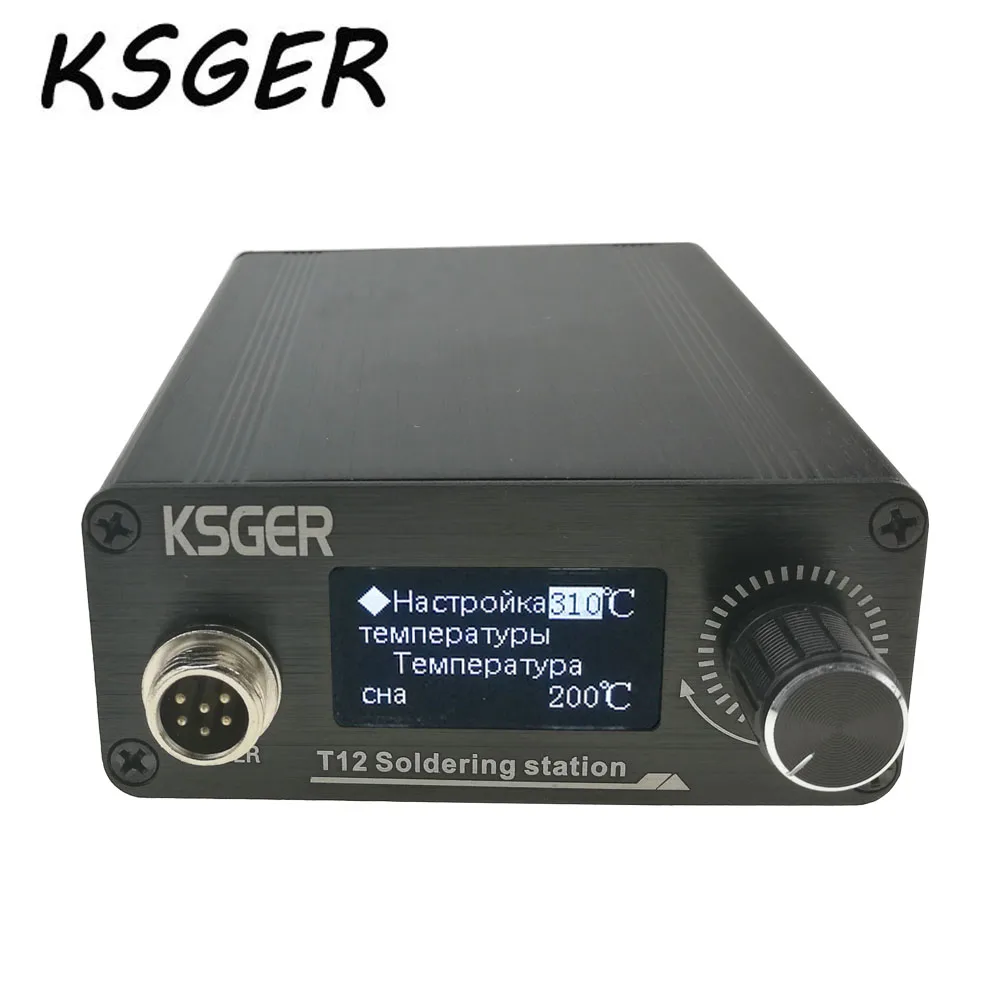 

KSGER New STM32 OLED T12 Soldering Station With Russian Korean English Chinese T12-B2 For Hakko T12 Soldering Iron Tips
