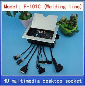 

Socket \Tabletop socket \Network RJ45 XLR information outlet box\ hidden\advanced multimedia desktop socket/Long cable F-101C