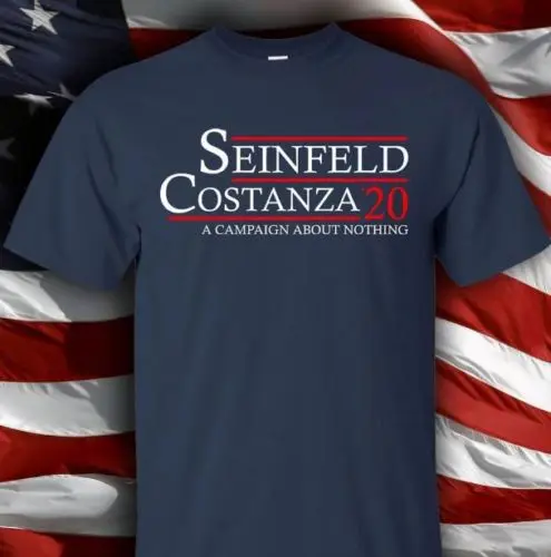 Мужская хлопковая футболка Seinfeld Costanza 20 A Campaign About Nothing Повседневная унисекс модная