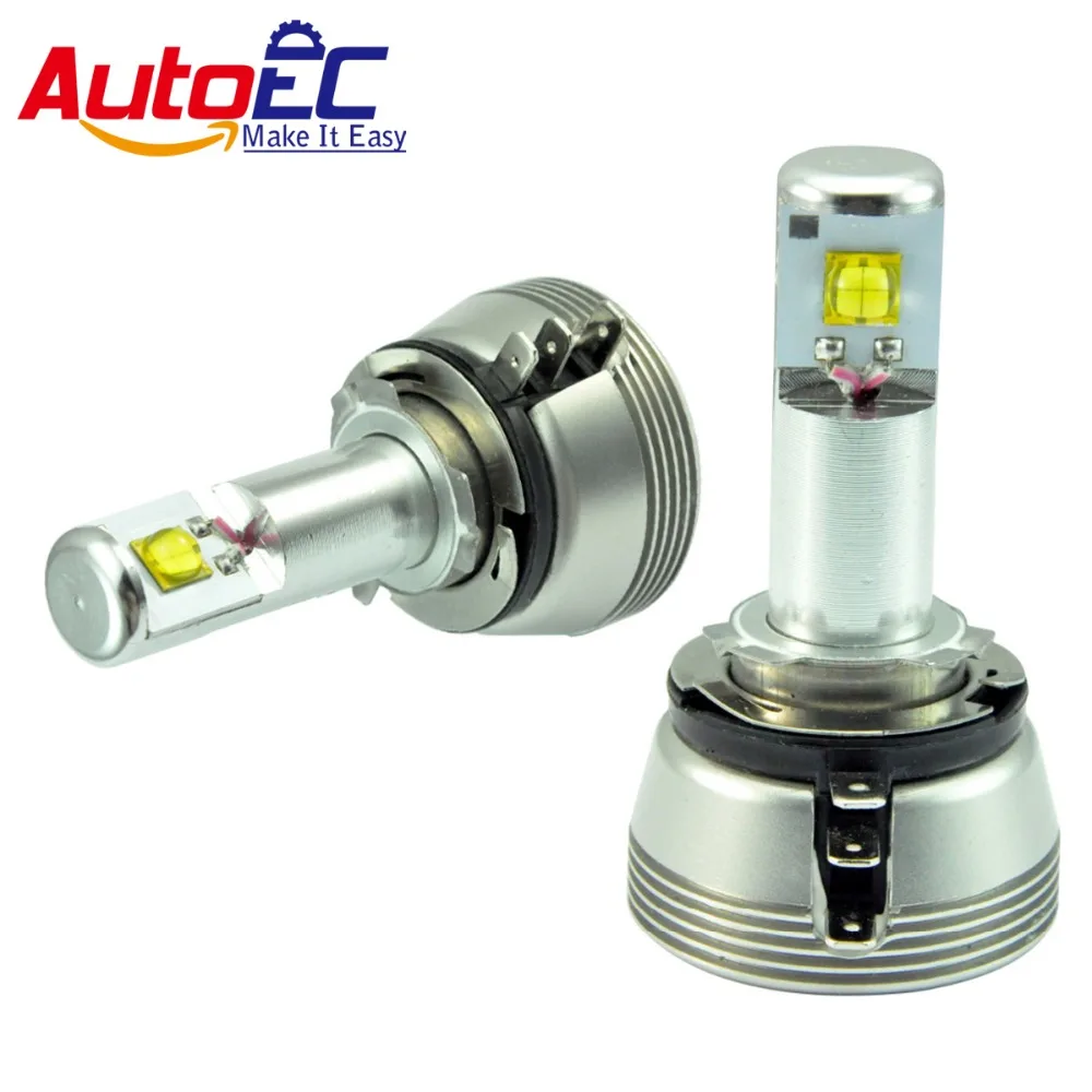 

AutoEC 1 set H15 headlight 50w high power car led front head light waterproof for Golf DC12V #QH008