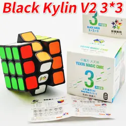 Новый Yuxin черный Kylin V2 3x3x3 магический паззл куб не магнитный Zhisheng Cubo MagicoSpeed Куб Головоломка Развивающие игрушки для детей