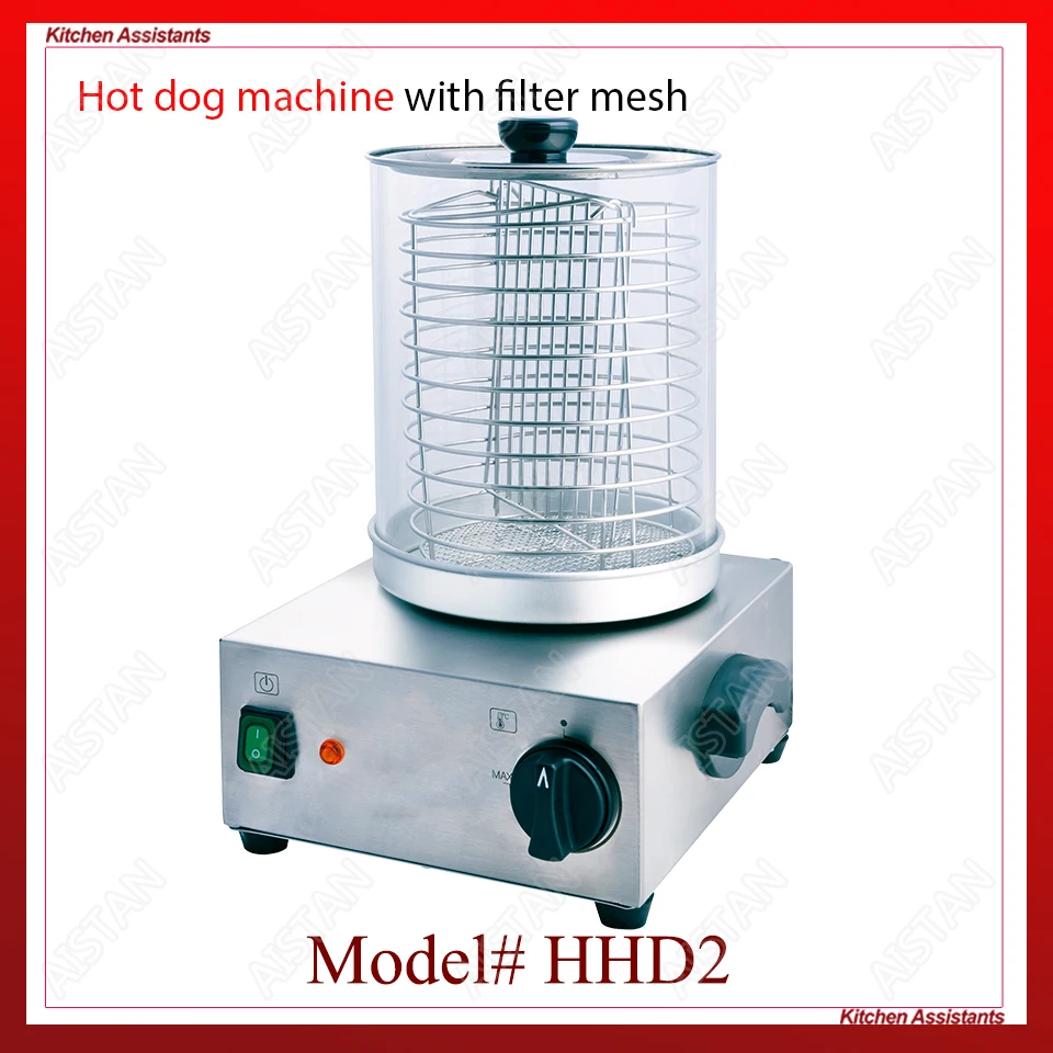 HHD1/HHD2 stainless steel electric commercial hot dog machine for kitchen equipment