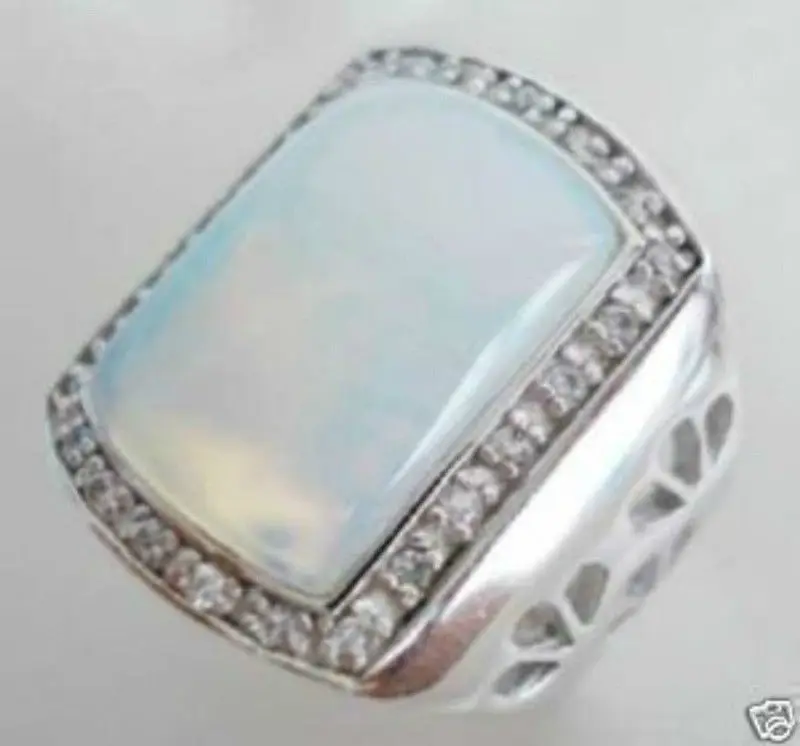 

word Love Fancy Jewellery Men's Women's tibet moonstone opal ring size 8# 9# 10# 11# silver-jewelry real silver-jewelry