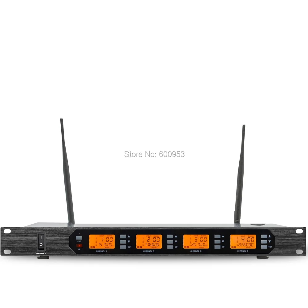 عالية الدرجة d400 4x100 قناة رقمية لاسلكية 1 يده 1 lavalier ميكروفون ميكروفون اجتماع نظام 2 desktop