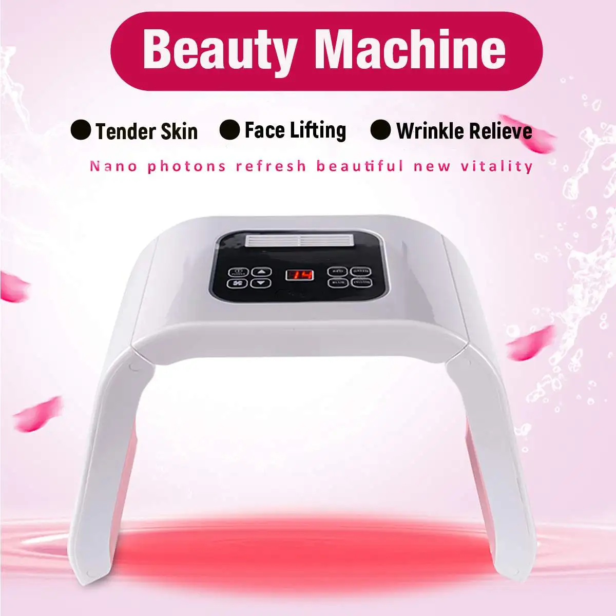 7 Color LED Light Therapy Skin Rejuvenation PDT Anti-aging Facial Beauty Machine Multifunctional Beauty Instrument Home Use Hot