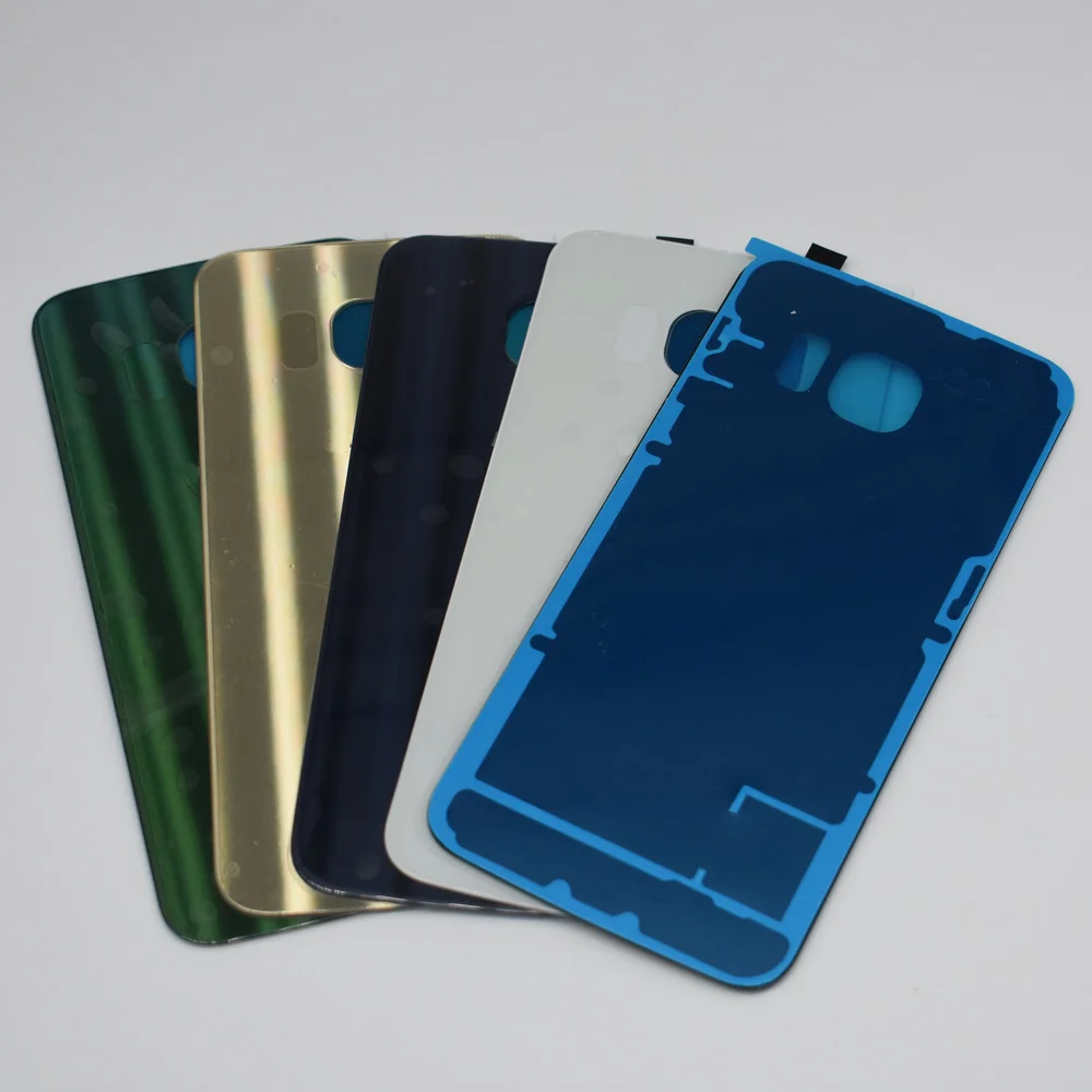

High quality For Samsung Galaxy S6 Edge G925 G925F Rear Back Cover Battery Door Glass Replacement Part with sticker glue