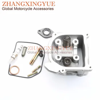 

60cc NON EGR Cylinder Head Kit &A7TC Spark Plug for GY6 50cc 44mm 139QMB 16mm 18mm valve Scooter 4T