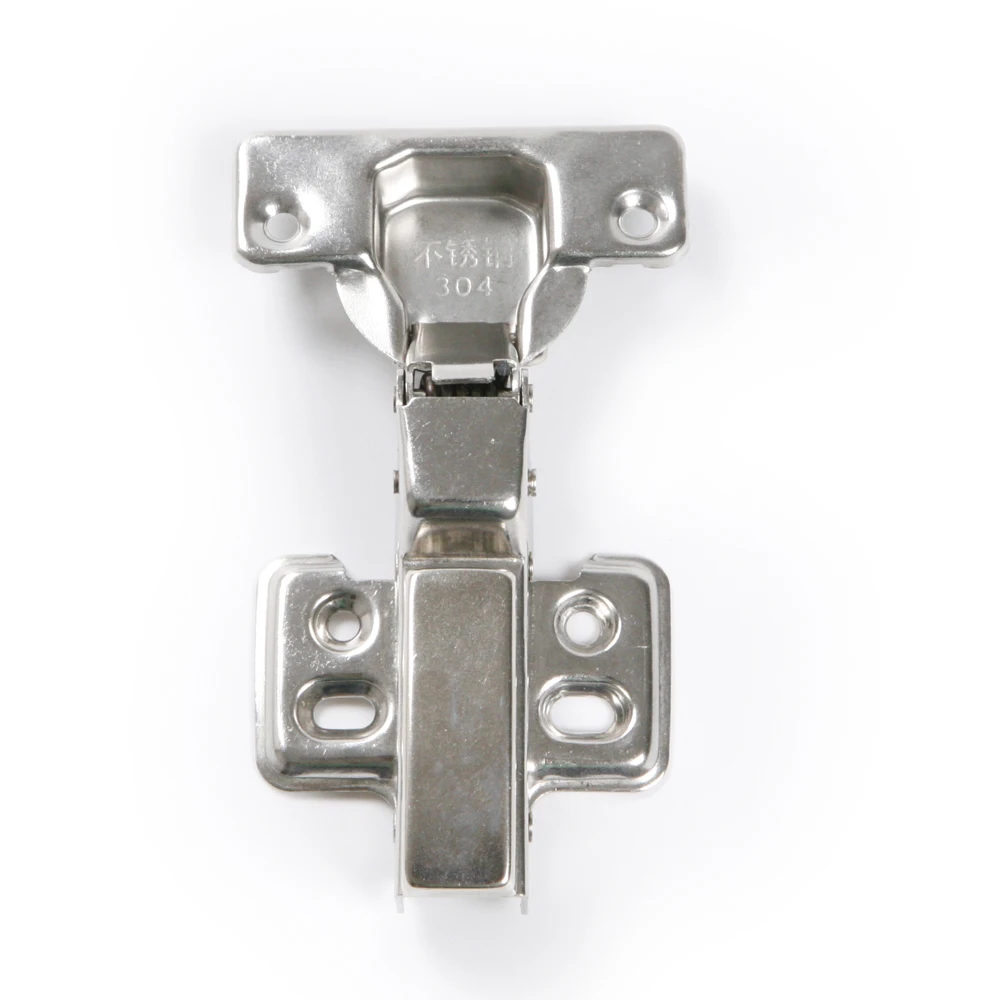 

1pcs 35mm Full Overlay Close Satin Nickel Cabinet Hinge Damper Cupboard Closet Door Hardware with Screw