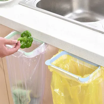 

Dropship Garbage Bag Racks Hanging Kitchen Cupboard Storage Holders Tailgate Stand Rubbish Bag Towel Storage Rack