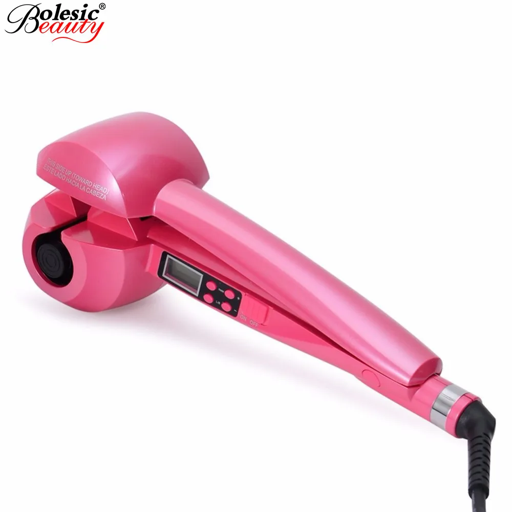 2017 Professional LCD Hair Curler Styling Tools Digital Hair LCD Titanium Automatic Magic Curling Iron