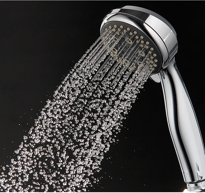 Handhold Shower Head Plastic 4 Functions ABS Chromein Shower Heads