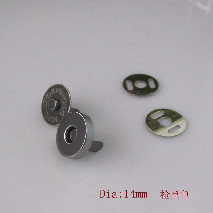 Gun Metal Magnetic Bag Closure 14mm