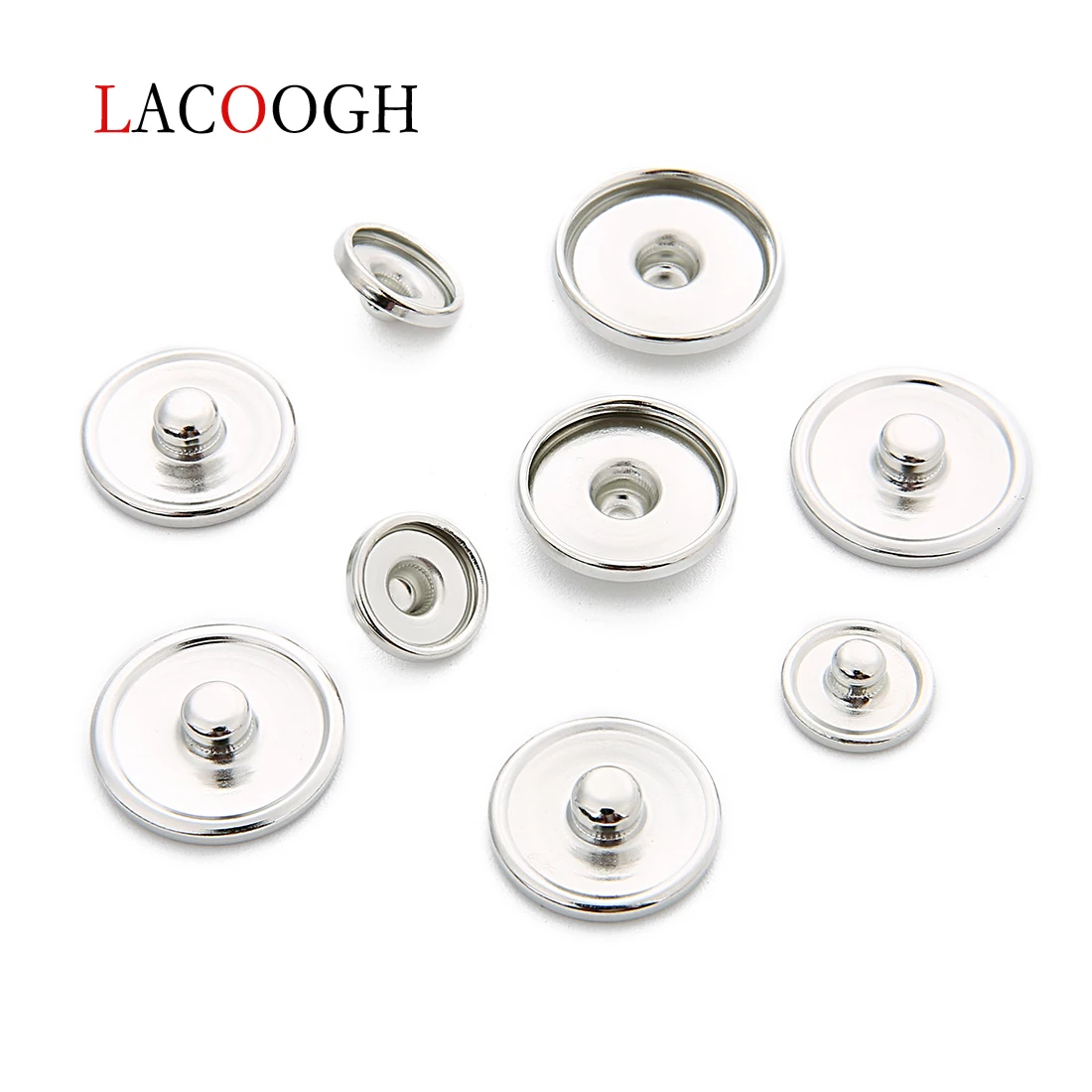 

20pcs 10/16/18mm Round Blank Copper Cufflink Tray Snap Button Base Cameo Cabochon Pendant Handmade DIY Jewelry Making Findings