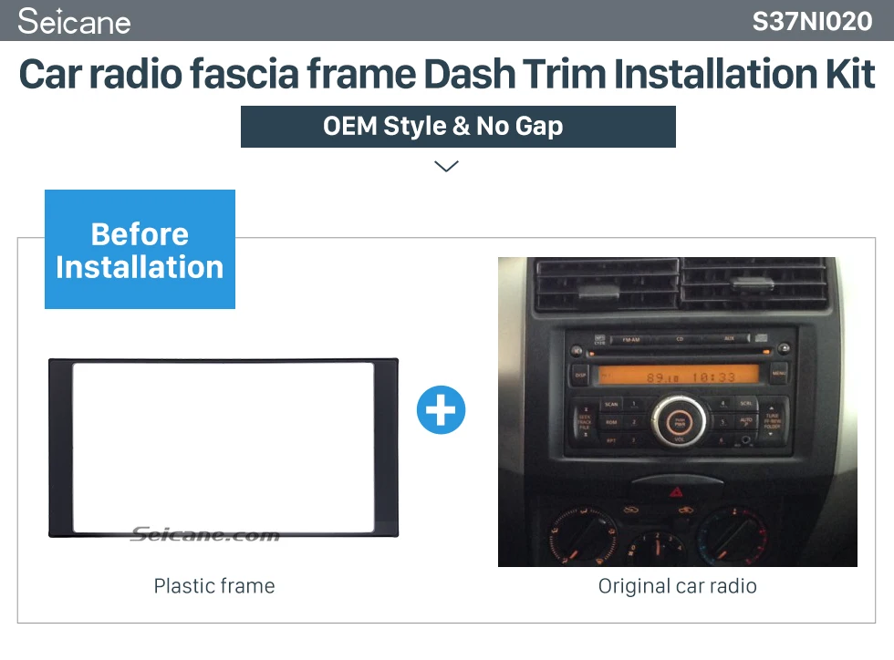 Seicane 173*98 мм двойной Din Авто Стерео фасции Радио Рамка для Nissan Livina March Versa CD пластина тире Установка отделка комплект