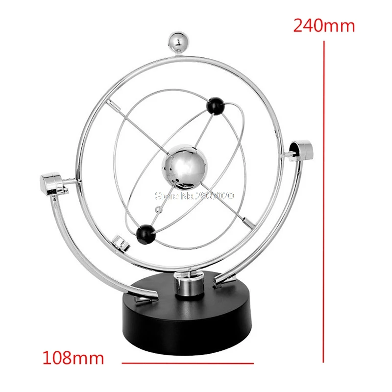 Kinetic Orbital Revolving Gadget Perpetual Motion Desk Office Decor Art Toy Gift Desk Set