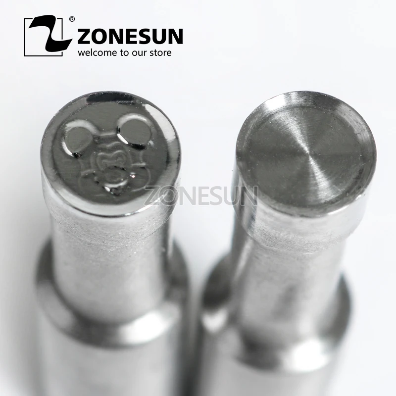

ZONESUN Mouse logo custom candy milk tablet slice die Stamp precision punch die mold sugar tablet press tool TDP 0/1.5/3