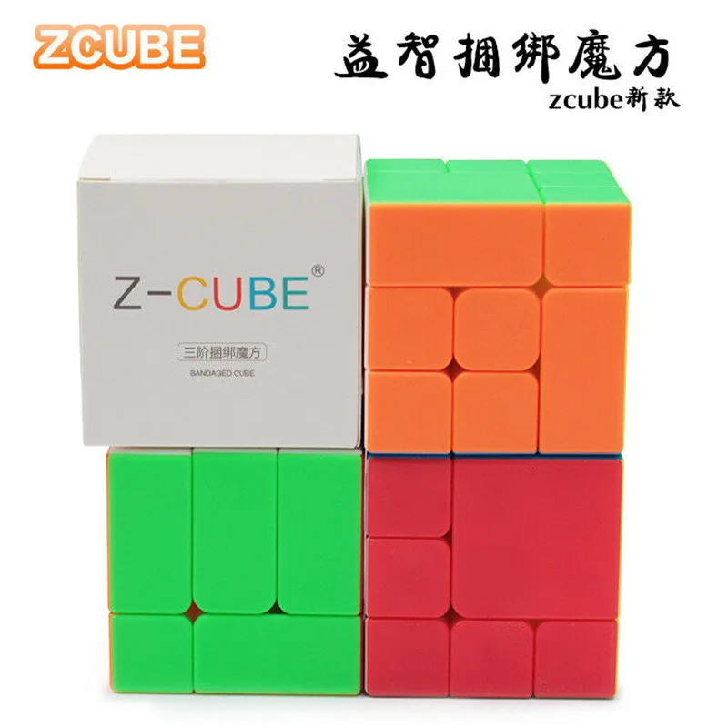 ZCube бинты нерегулярные 3x3x3 без наклеек волшебный куб скорость головоломка игрушка Твист Головоломка безопасный ABS ультра-Гладкий профессиональный