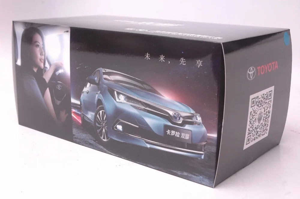 1:18 литая под давлением модель для Toyota Corolla Hybrid синий сплав игрушечный автомобиль миниатюрная Коллекция подарков