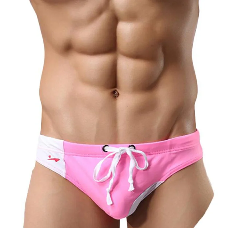 

brand birefs mens swimming shorts Sexy slip for sexy man trunks for bathing Smelting summer beach gay sportsman wear C1003