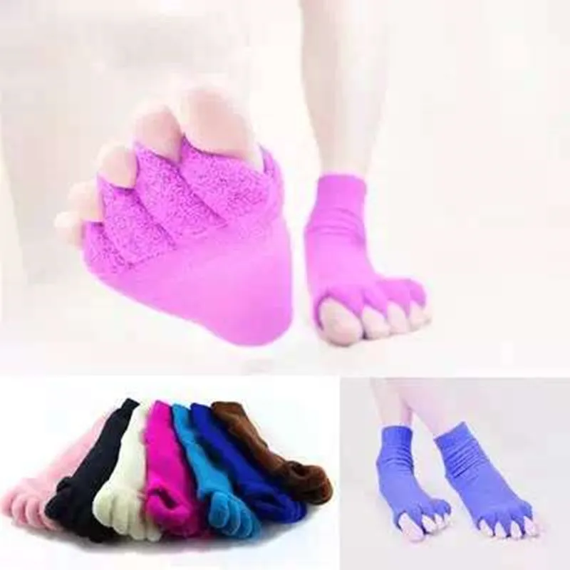 1Pair Five Toe Socks Orthotics Separators For Toes Bunion Corrector Orthopedic Hallux Valgus Posture Correction Ectropion