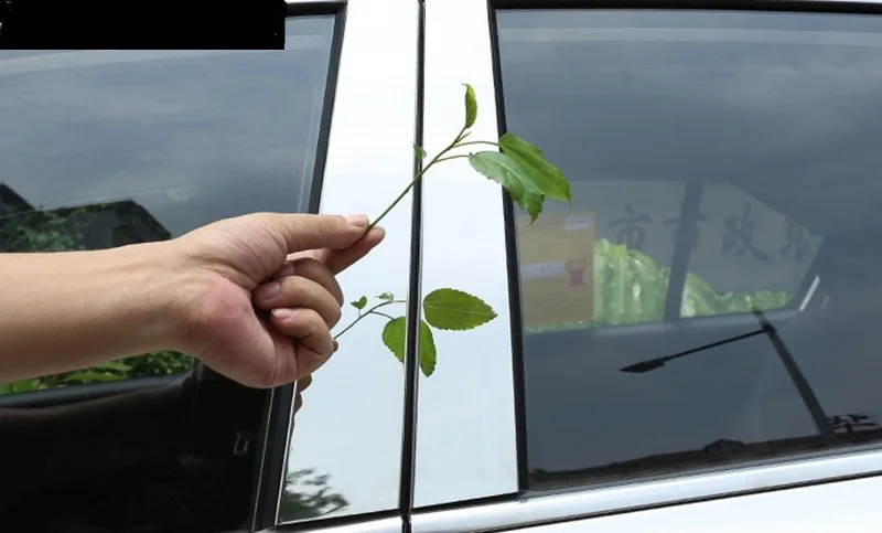 

For KIA Sportage QL 2016 2017 Car Window Center Pillar Sticker Trim External Decoration Sequins Auto Accessories Car-styling