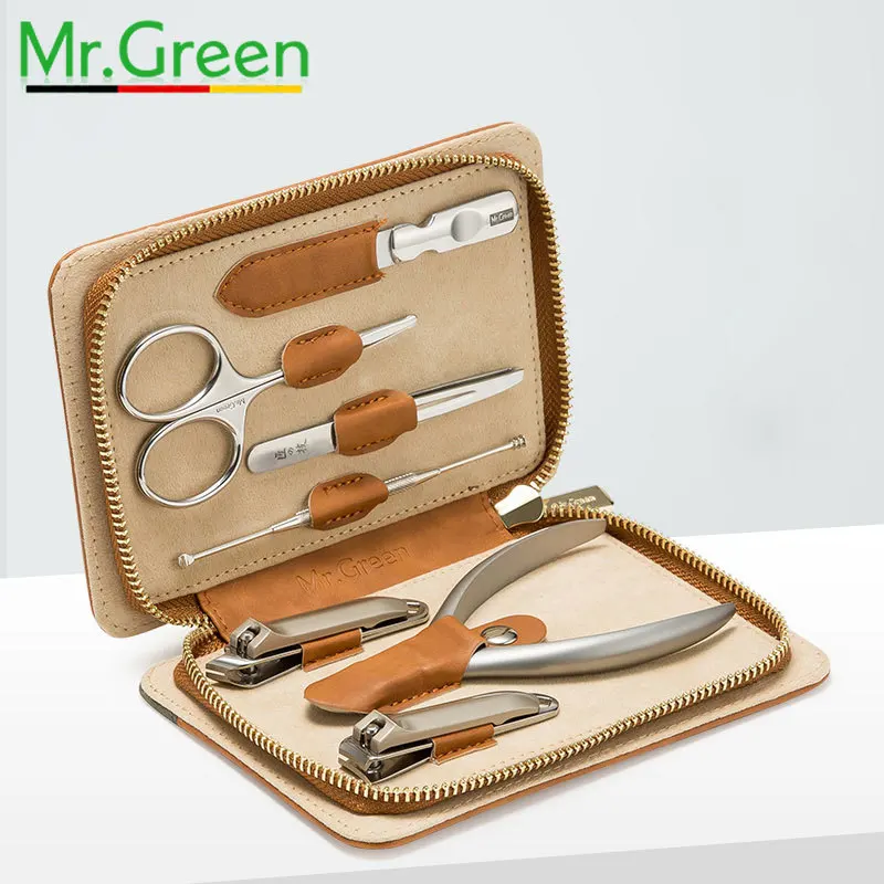 Набор инструментов для дизайна ногтей MR.GREEN 7 шт./компл. из нержавеющей стали