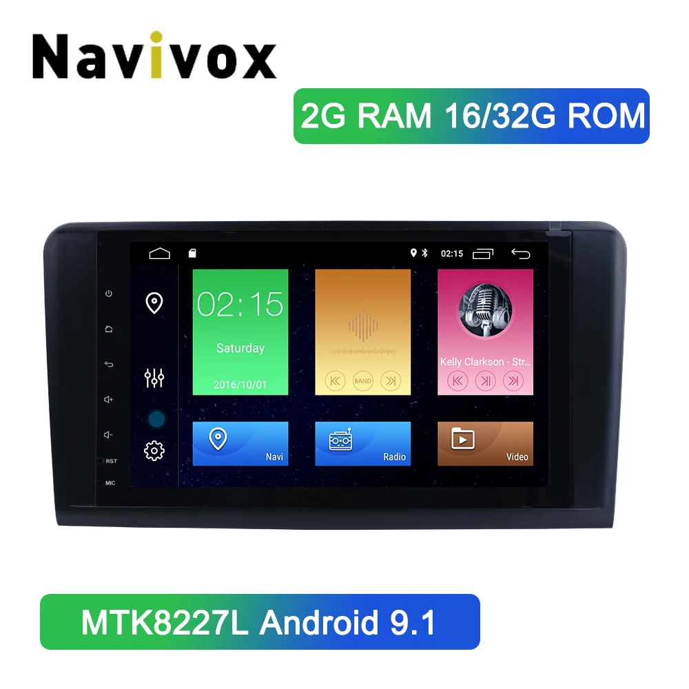 

Navivox Android 9.1 Car DVD Stereo Player for Mercedes/Benz GL ML CLASS W164 ML350 ML500 X164 GL320 with Wifi BT Radio GPS