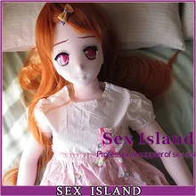 Japanese 130cm Anime Small Sex Doll With Skeleton Cloth Full Solid Real Mini Love Dolls With Silicone Pussy Free Shipping
