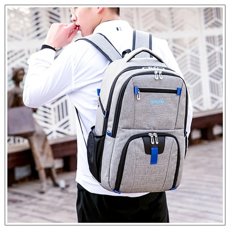 17 Inch Laptop Swiss Backpack For Men USB Charging Anti Theft Multifunction Large Capacity Rucksack Outdoor Sports Women Bags