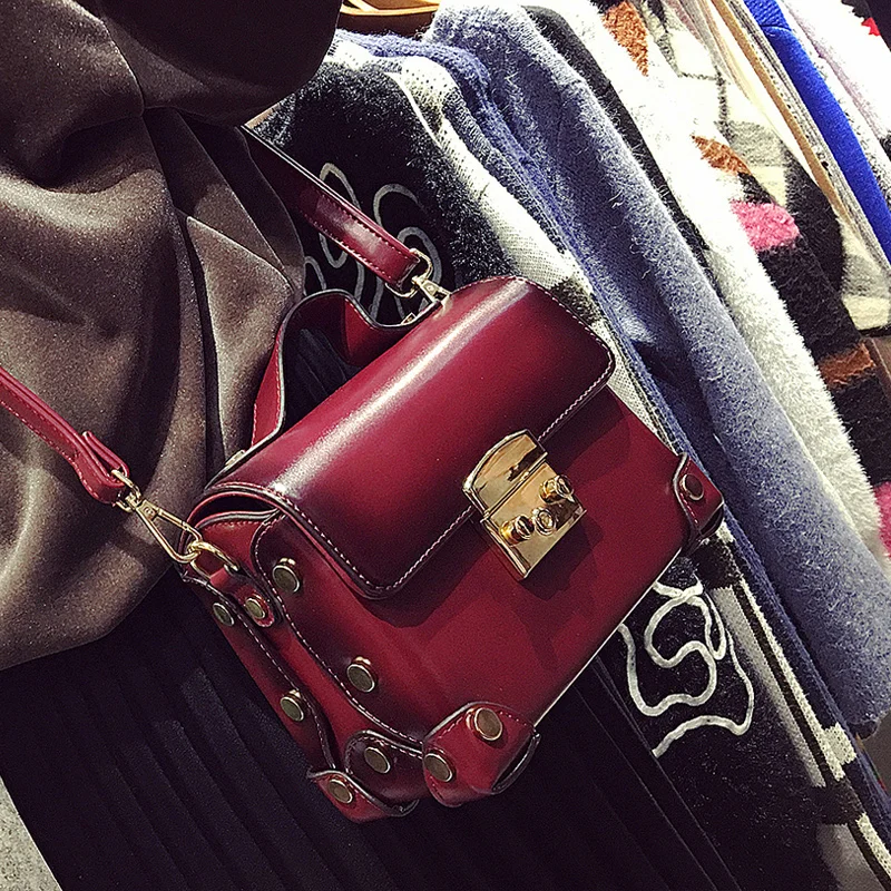 

Women Messenger Bags Fashion PU Leather Shoulder Bags Girl Purse Crossbody Bag Fashion Vintage Women Handbag Flag Tote Bag 2017