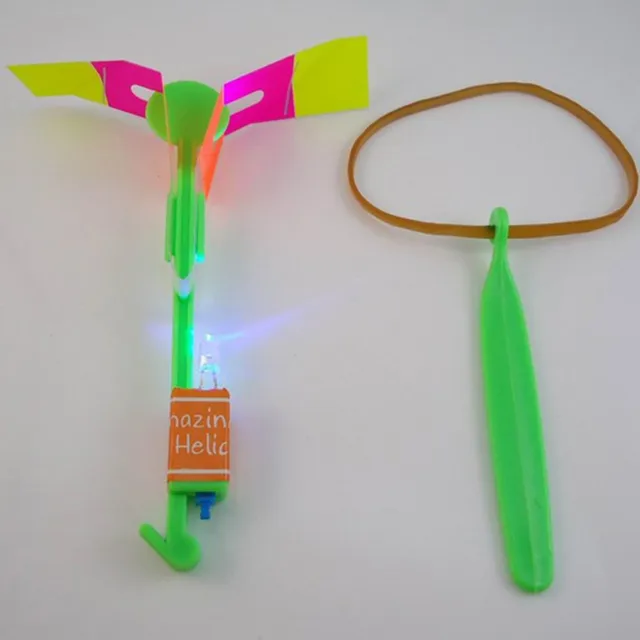 Amazing LED Light Arrow Rocket Helicopter Flying Toy LED Light Flash