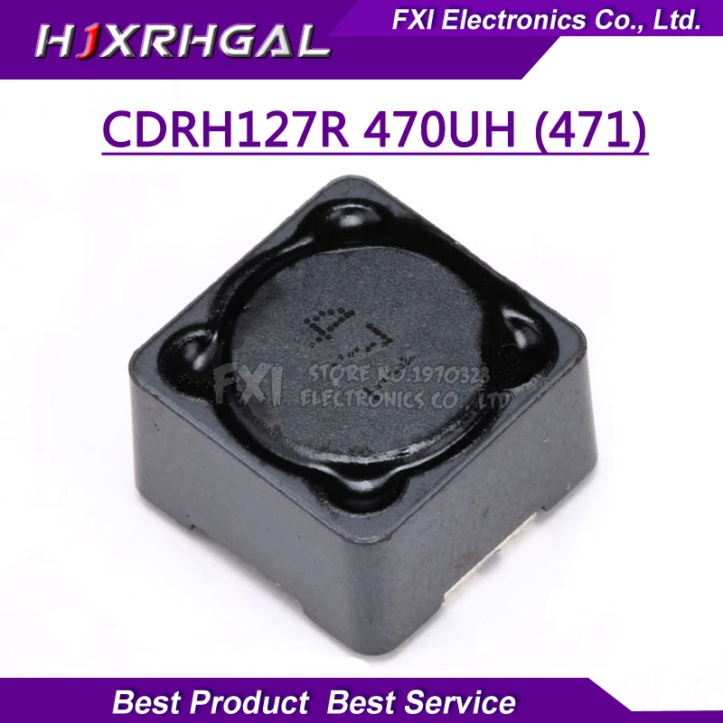 10 шт. CD127 CDRH127R 12x12x7 мм 470uH 471 экранированная Катушка Индуктивности SMD адаптера