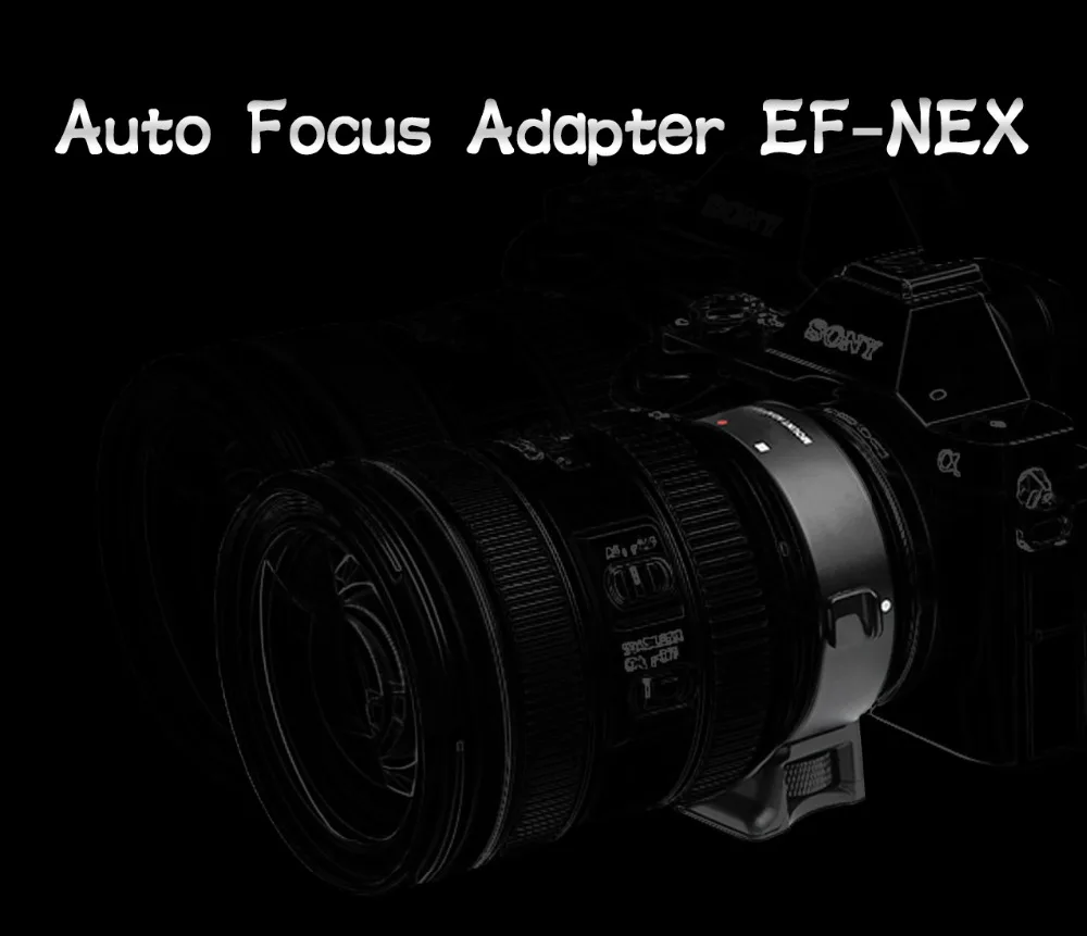 SLFCAuto Focus EF-NEX EF-EMOUNT адаптер для объектива Canon EF EF-S для всех sony E Mount camera NEX3/3N/5N/5R/7/A5000/A6000