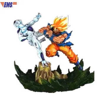 

Dragon Ball Z Super Saiyan Son Goku Elbow-blow Frieza Battle Scenes Resin Statue Action Figure Collection Model Toy X240