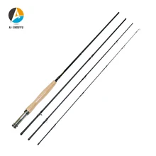 AI-SHOUYU 2.4m 2.7m High Carbon Fly Fishing Rod with Soft Cork Handle Fish Tackle Portable 4 Section Fly Fishing Rod Travel Rod AI-SHOUYU 2.4m 2.7m High Carbon Fly Fishing Rod with Soft Cork Handle Fish Tackle Portable 4 Section Fly Fishing Rod Travel Rod
