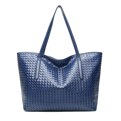 Женская сумка от известного бренда, модная женская сумка через плечо из искусственной кожи, новая осенняя сумка на молнии с верхней ручкой, Большая вместительная сумка - Цвет: Blue