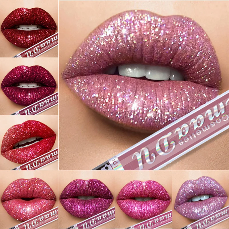 8 Color Liquid Lipstick Waterproof Nude Matte High Quality Makeup Shimmer Lipstick Long Lasting Lipstick Red Lip Gloss