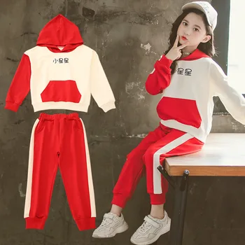 

2020 2 Pcs Toddler Girls Autumn New Clothes Set Teenager Kids Clothing Sets Tracksuit Back To School Outfit Sweatshirts + Pants